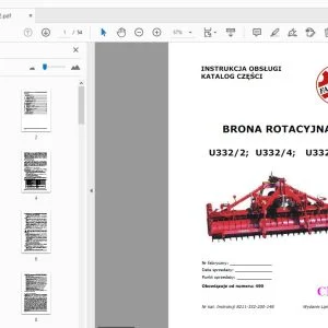 Famarol Brona Rotacyjna U332 INSTRUKCJA OBSŁUGI - PDF