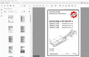 Famarol Kosiarka Rotacyjna Mewa_2.10 Parts Manual - PDF