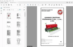 Famarol Poznaniak_3.0 2.7 2.5 INSTRUKCJA OBSŁUGI KATALOG CZĘŚCI - PDF