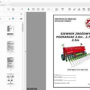 Famarol Poznaniak_3.0 2.7 2.5 INSTRUKCJA OBSŁUGI KATALOG CZĘŚCI - PDF