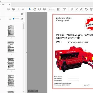 Famarol Z511 KTM 0824-813-551-106 Instrukcja obsługi - PDF