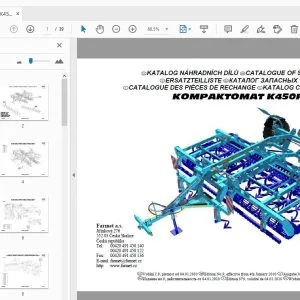 Farmet KOMPAKTOMAT K450PS PARTS MANUAL - PDF