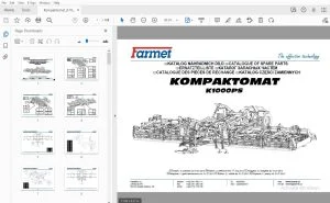 Farmet Kompaktomat K1000PS Parts Manual - PDF