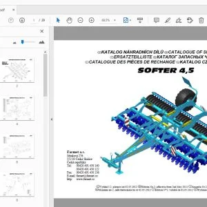 Farmet SOFTER 4,5 Parts Manual - PDF