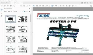 Farmet SOFTER 8 PS Parts Manual - PDF