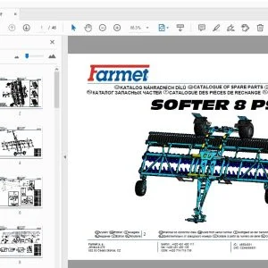 Farmet SOFTER 8 PS Parts Manual - PDF