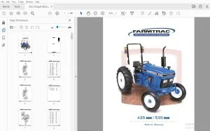Farmtrac 435 2WD/535 2WD  Parts Manual - PDF