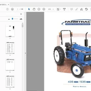 Farmtrac 435 2WD/535 2WD  Parts Manual - PDF