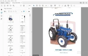 Farmtrac 665 2WD/665 DTC 4WD Parts Manual - PDF