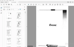 Farmtrac Engine 35/45/60 Parts Manual - PDF