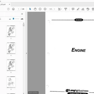 Farmtrac Engine 35/45/60 Parts Manual - PDF