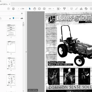 Farmtrac Tractor 270 DTC 320 DTC Parts Manual - PDF