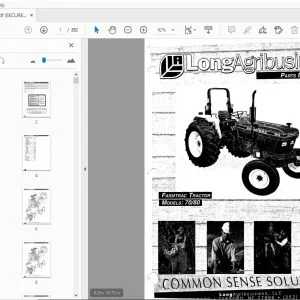 Farmtrac Tractor 70/80 Parts Manual - PDF