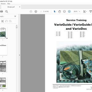 Fendt VarioGuide /VarioGuide light and VarioDoc Service Training Manual