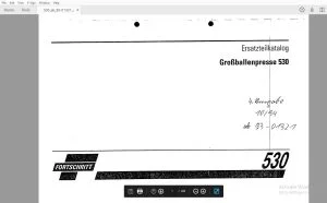 Fortschritt Case IH 530 Ballenpresse Ersatzteilkatalog - PDF