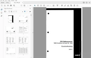 Fortschritt Case IH Ballenpressen 550 1995 02935141 Ersatzteilkatalog - PDF