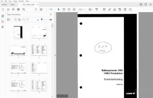 Fortschritt Case Ih Ballenpressen 550 1993 02935125 Ersatzteilkatalog - PDF