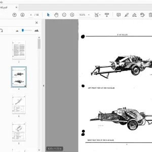 Fortschritt B-46 Pickup Baler Parts Manual - PDF