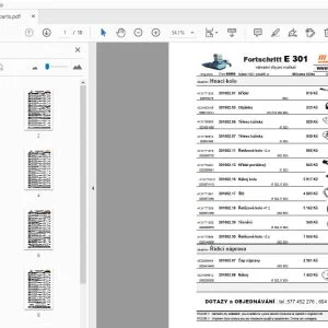 Fortschritt E 301 náhradní díly pro mačkač - PDF