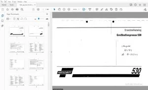Fortschritt Großballenpresse 530 Ersatzteilkatalog 94-01231 - PDF