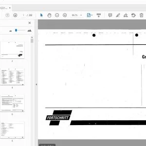 Fortschritt Großballenpresse 530 Ersatzteilkatalog 94-01231 - PDF