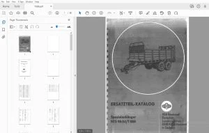 Fortschritt HTS 90.04T 088 Spezialanhanger Ersatzteil-Katalog - PDF