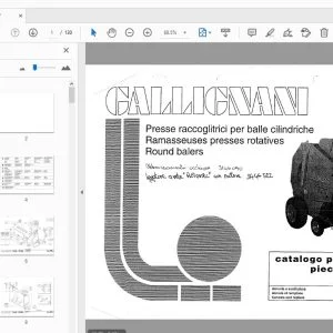 Gallignani 3120/3120L Round Balers Parts Manual - PDF