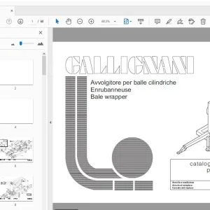 Gallignani G400 Bale Wrapper Parts Manual - PDF