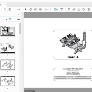 Gallignani G440 A Bale Wrapper Parts Manual - PDF