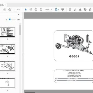Gallignani G660J Bale Wrapper Parts Manual - PDF