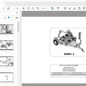 Gallignani G880 J Bale Wrapper Parts Manual - PDF