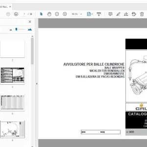 Gallignani G950 Bale Wrapper Parts Manual - PDF