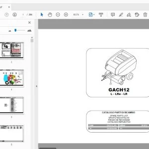 Gallignani GACH12 L-LRe-LR Parts Manual - PDF