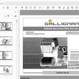 Gallignani GACH32 LRe SC Round Balers Parts Manual - PDF