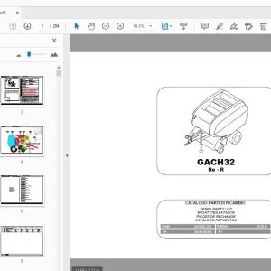 Gallignani GACH32 Re-R Parts Manual - PDF