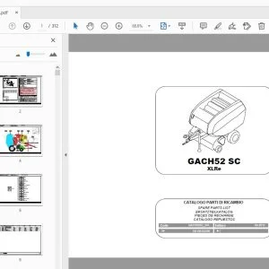 Gallignani GACH52 SC XLRe Parts Manual - PDF