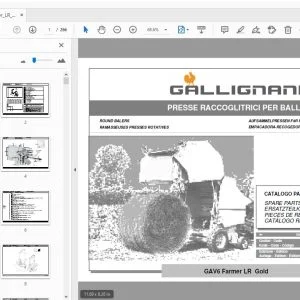Gallignani GAV6 Farmer LR Gold Parts Manual - PDF