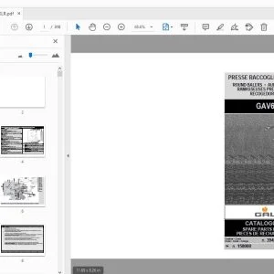 Gallignani GAV6 PROFI XLR-II Parts Manual - PDF