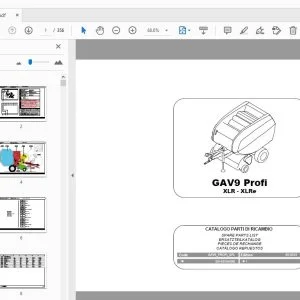 Gallignani GAV9 Profi (XLR-XLRe) Parts Manual - PDF