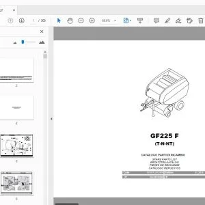 Gallignani GF225 F (T-N-NT) Parts Manual - PDF