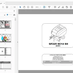 Gallignani GF255 SC14 SII (N-NT) Parts Manual - PDF