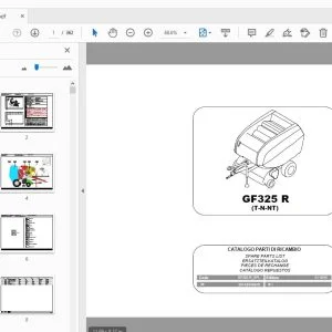 Gallignani GF325 R (T-N-NT) Parts Manual - PDF