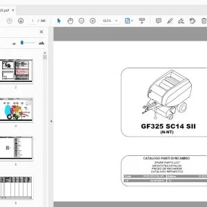 Gallignani GF325 SC14 SII (N-NT) Parts Manual - PDF