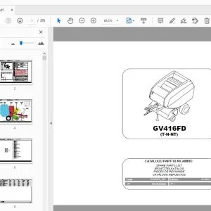 Gallignani GV416FD (T-N-NT) Parts Manual - PDF