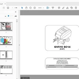 Gallignani GV516 SC14 (N-NT) Parts Manual - PDF