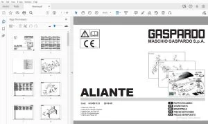 Gaspardo Aliante Parts Manual G19531121 - PDF