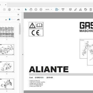 Gaspardo Aliante Parts Manual G19531121 - PDF