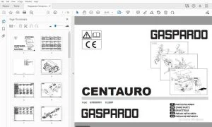 Gaspardo Centauro Parts Manual G19530781 - PDF