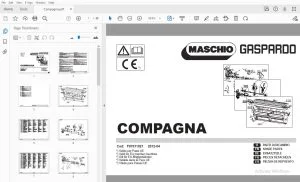 Gaspardo Compagna Parts Manual F07011021 - PDF