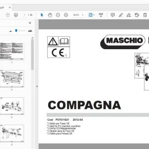 Gaspardo Compagna Parts Manual F07011021 - PDF